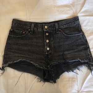 Levi’s 501 Black Shorts